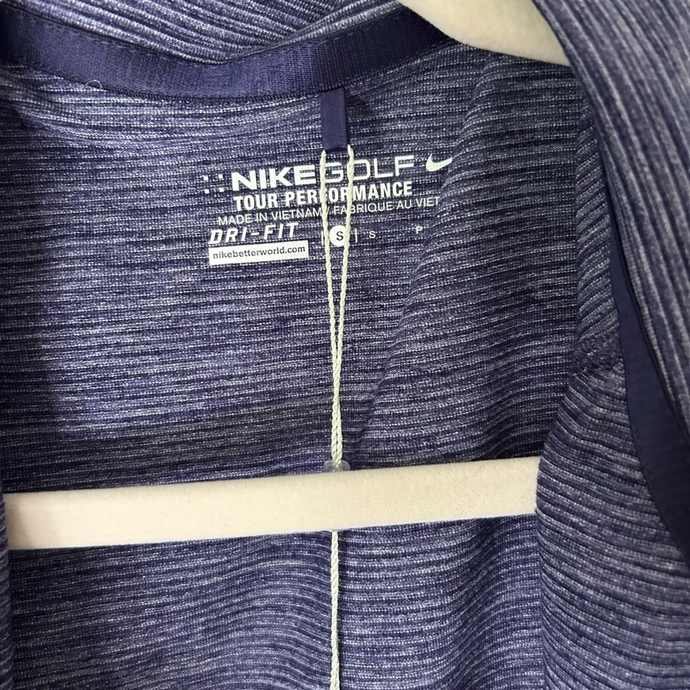 NWT Nike Golf Purple Dri-FIT Tour Performance Zippered Vest - Picture 2 of 6